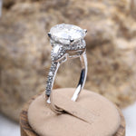 Load image into Gallery viewer, Three Stone Ring Engagement Ring
