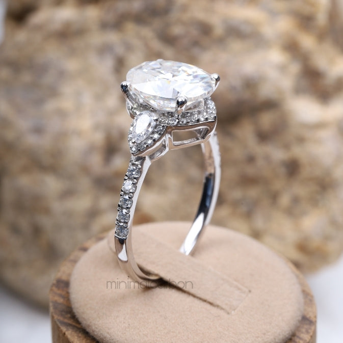 Three Stone Ring Engagement Ring