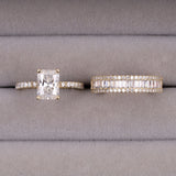 Engagement Ring Bridal Set - Minimal Carbon