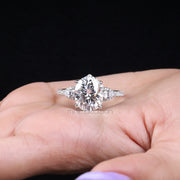 Three Stone Ring Engagement Ring