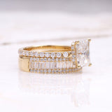 Engagement Ring Bridal Set - Minimal Carbon