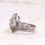 Queen Crown Ring Set - Minimal Carbon