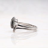 hexagon cut diamond ring