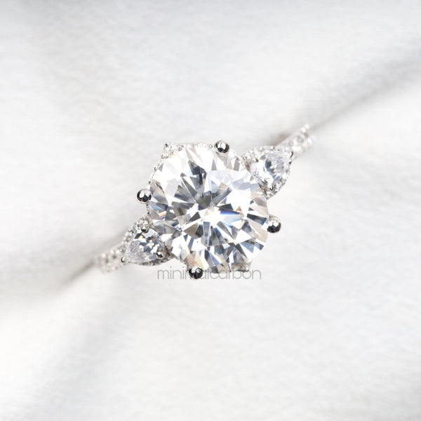 Three Stone Ring Engagement Ring