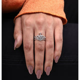 Queen Crown Ring Set - Minimal Carbon