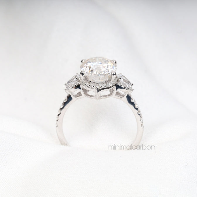 Three Stone Ring Engagement Ring