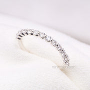 Half Eternity Ring Band - Minimal Carbon