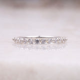 Half Eternity Ring Band - Minimal Carbon