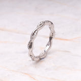 Twisted Ring Band - Minimal Carbon