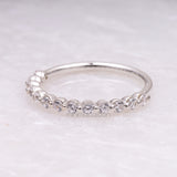 Half Eternity Ring Band - Minimal Carbon