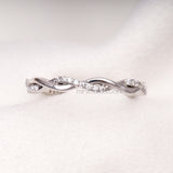 Twisted Ring Band - Minimal Carbon