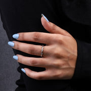 Twisted Ring Band - Minimal Carbon