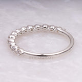 Half Eternity Ring Band - Minimal Carbon