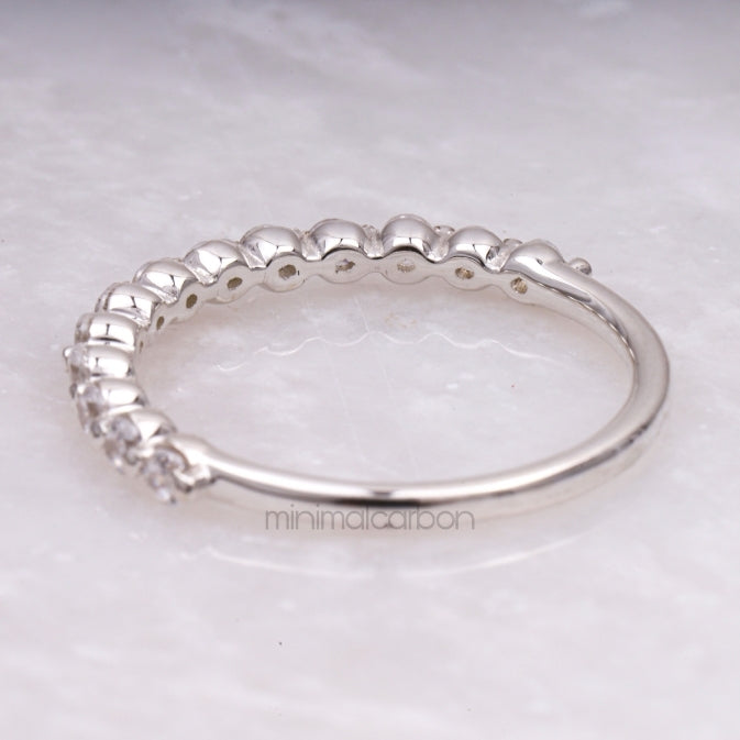Half Eternity Ring Band - Minimal Carbon