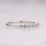 Half Eternity Ring Band - Minimal Carbon
