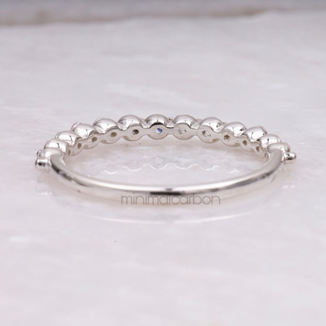 Half Eternity Ring Band - Minimal Carbon