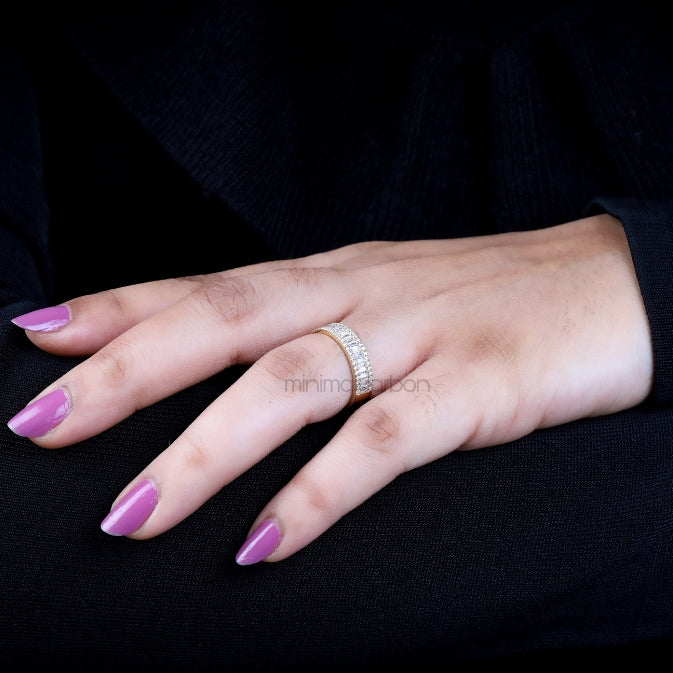 Baguette Band Ring - Minimal Carbon