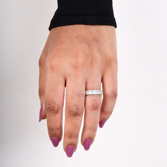 Baguette Band Ring - Minimal Carbon