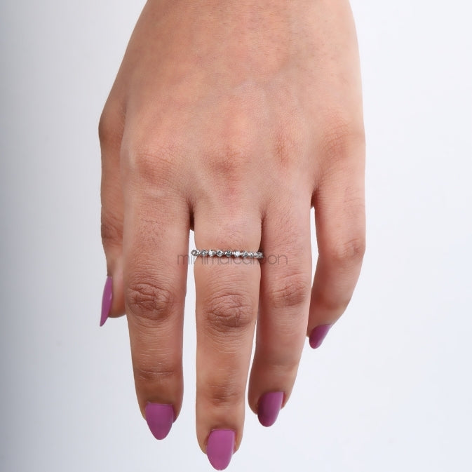Bubble Eternity Band Ring - Minimal Carbon