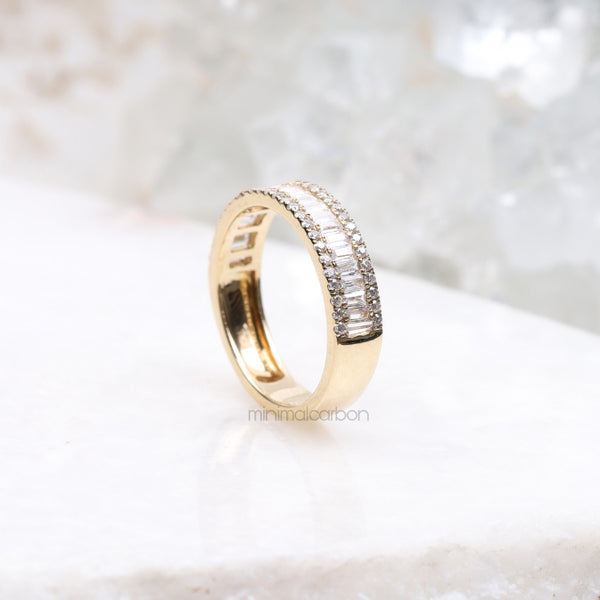 Baguette Band Ring - Minimal Carbon