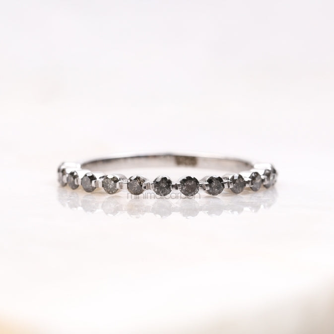 Bubble Eternity Band Ring - Minimal Carbon