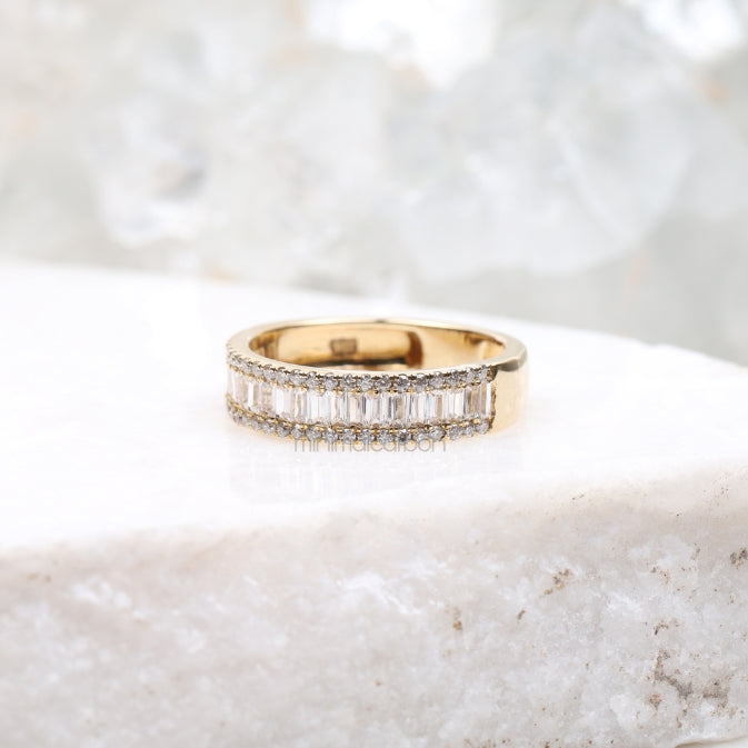 Baguette Band Ring - Minimal Carbon