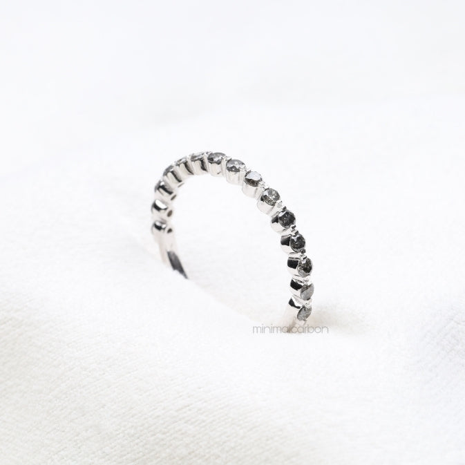 Bubble Eternity Band Ring - Minimal Carbon