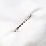 Bubble Eternity Band Ring - Minimal Carbon