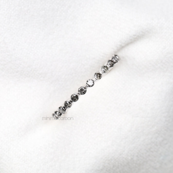 Bubble Eternity Band Ring - Minimal Carbon