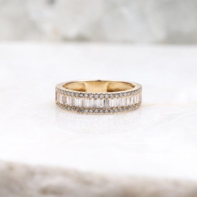 Baguette Band Ring - Minimal Carbon