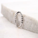 Bubble Eternity Band Ring - Minimal Carbon