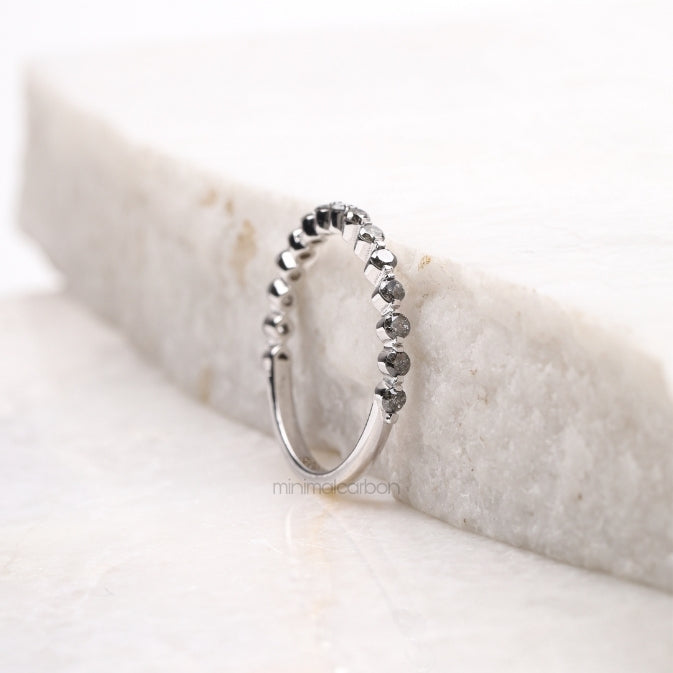 Bubble Eternity Band Ring - Minimal Carbon