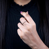 Bubble Eternity Band Ring - Minimal Carbon