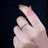 Bubble Eternity Band Ring - Minimal Carbon