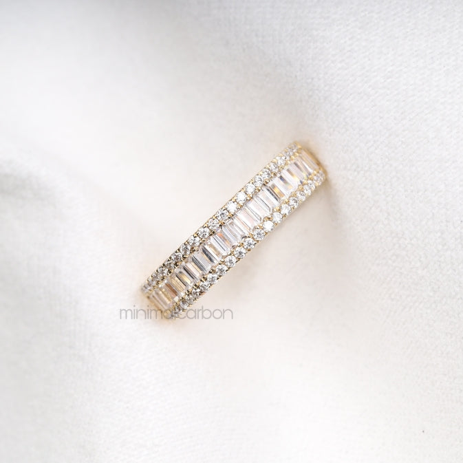 Baguette Band Ring - Minimal Carbon