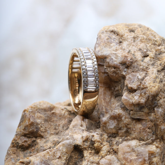 Baguette Band Ring - Minimal Carbon