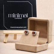 Cushion Cut Lab Diamond Halo Stud Earrings