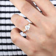 Heart Cut Moissanite Engagement Ring