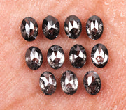 5.0 x 3.5 MM Salt and Pepper Oval Cut Diamond – Loose Natural Stone