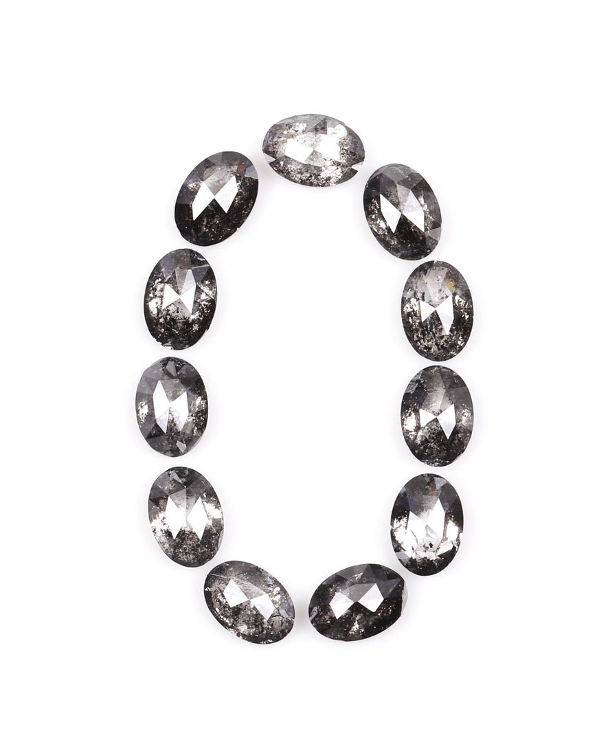 5.0 x 3.5 MM Salt and Pepper Oval Cut Diamond – Loose Natural Stone