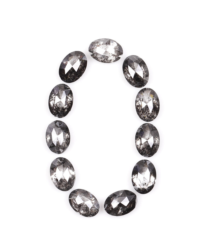 5.0 x 3.5 MM Salt and Pepper Oval Cut Diamond – Loose Natural Stone