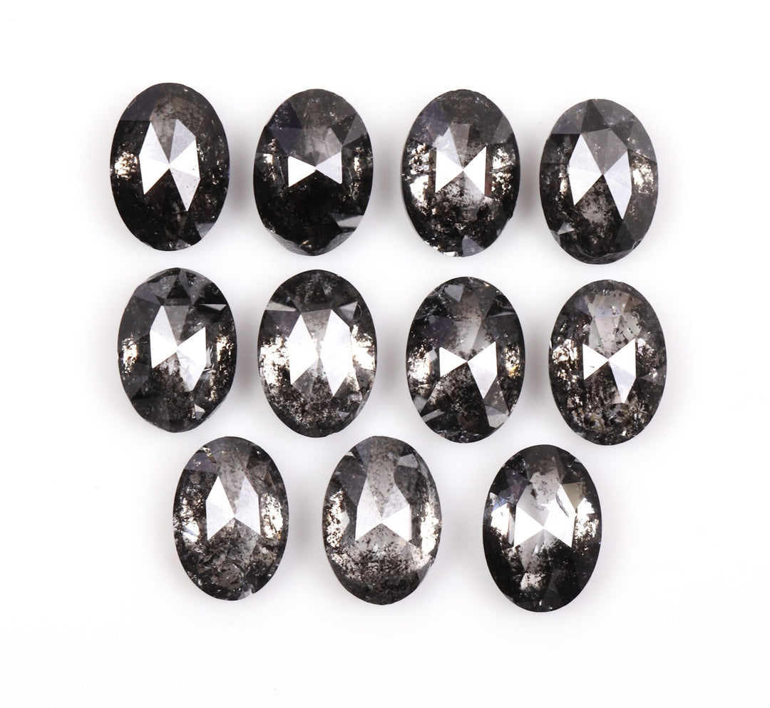 5.0 x 3.5 MM Salt and Pepper Oval Cut Diamond – Loose Natural Stone