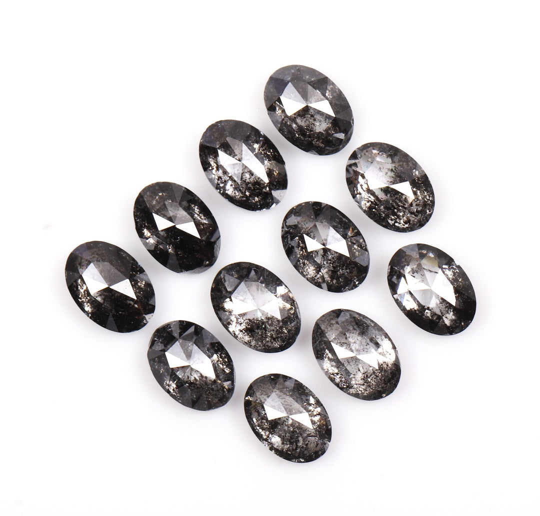 5.0 x 3.5 MM Salt and Pepper Oval Cut Diamond – Loose Natural Stone
