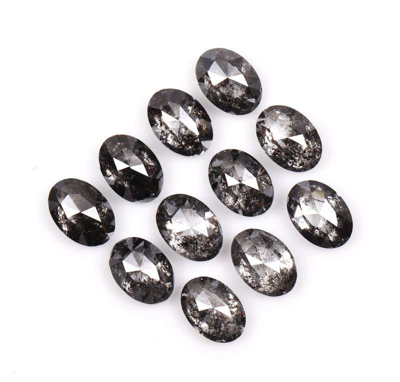 5.0 x 3.5 MM Salt and Pepper Oval Cut Diamond – Loose Natural Stone