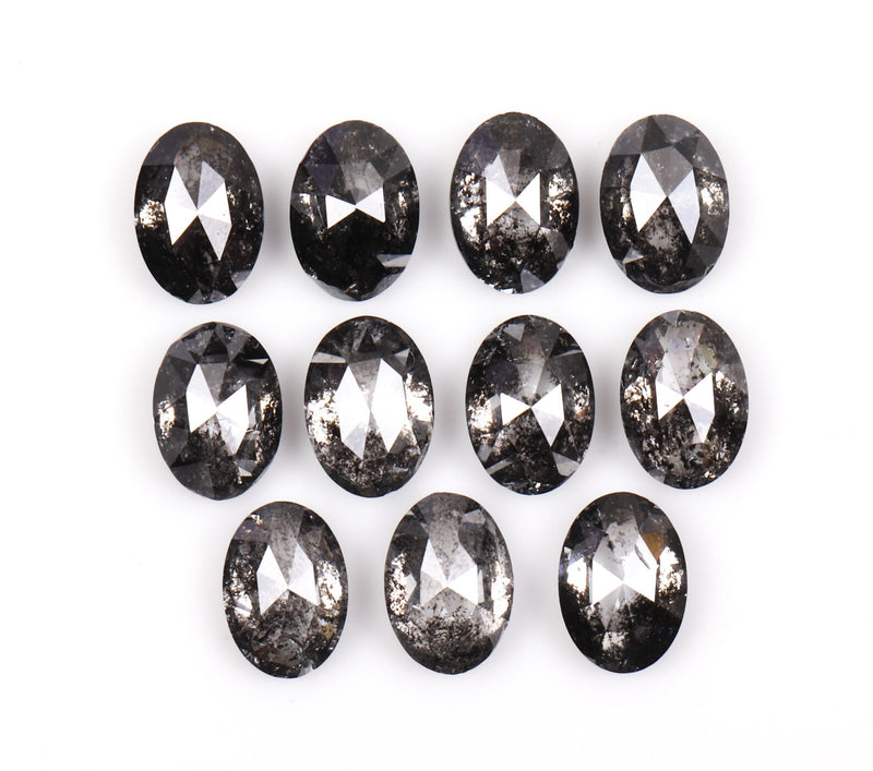 5.0 x 3.5 MM Salt and Pepper Oval Cut Diamond – Loose Natural Stone