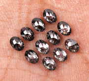 5.0 x 3.5 MM Salt and Pepper Oval Cut Diamond – Loose Natural Stone