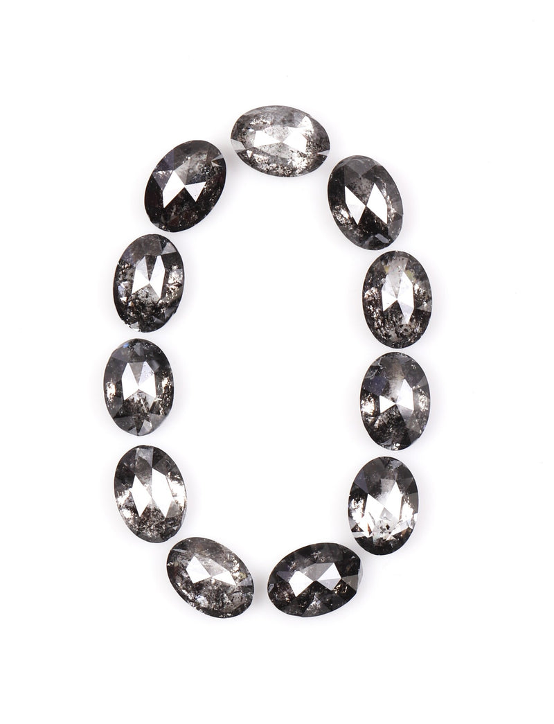 5.0 x 3.5 MM Salt and Pepper Oval Cut Diamond – Loose Natural Stone
