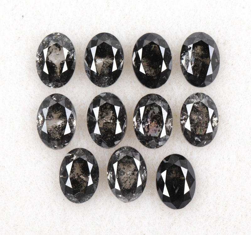 5.0 x 3.5 MM Salt and Pepper Oval Cut Diamond – Loose Natural Stone