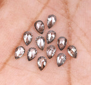 6.0 X 4.0 Salt and Pepper Pear Cut Diamond – Loose Natural Diamond