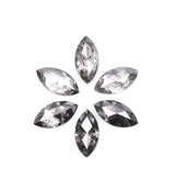 1.02 CT, 5.0 x 2.5 mm Salt and Pepper Marquise Cut Diamonds – 6 PCS | OM7347